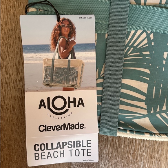 NWT Aloha Collection Collapsible Beach Tote - Picture 3 of 7